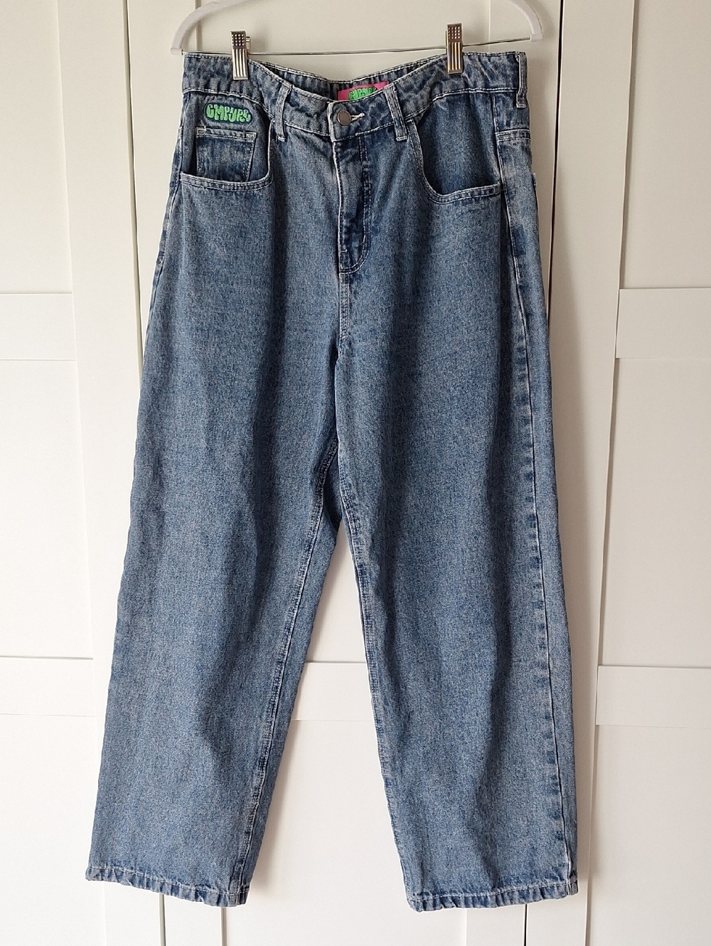 PacSun Women's Baggy Wash Blue Denim
